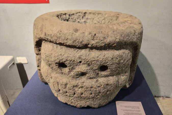 Pieza arqueológica precolombina del museo de Tierradentro